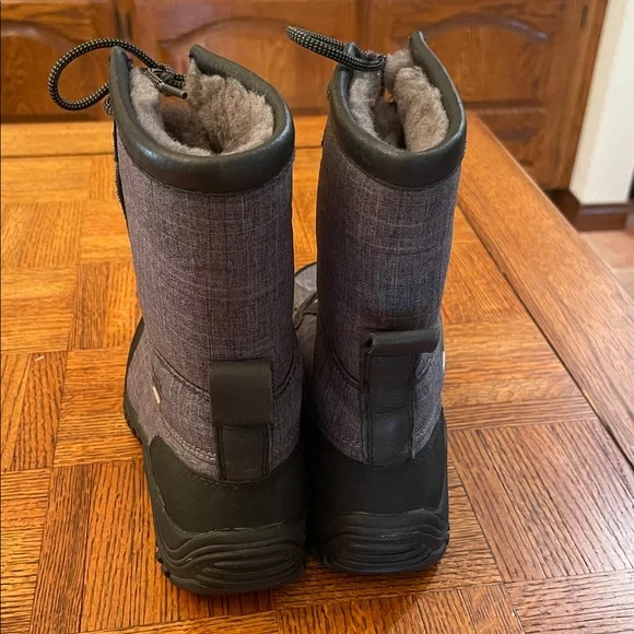 UGG Adirondack Charcoal Boots with Plush Fur Collar size 7 - Picture 5 of 10